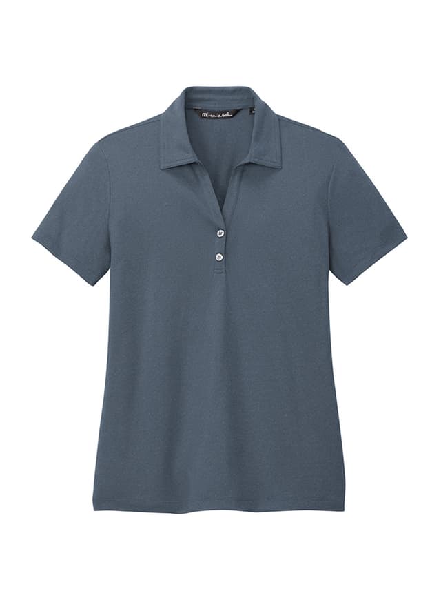 TravisMathew Women's Coto Performance Polo - Blue,Black LG