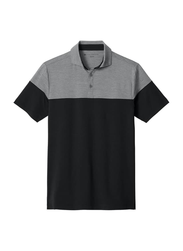 TravisMathew Men's Onward Colorblock Polo - Light Grey 3XL