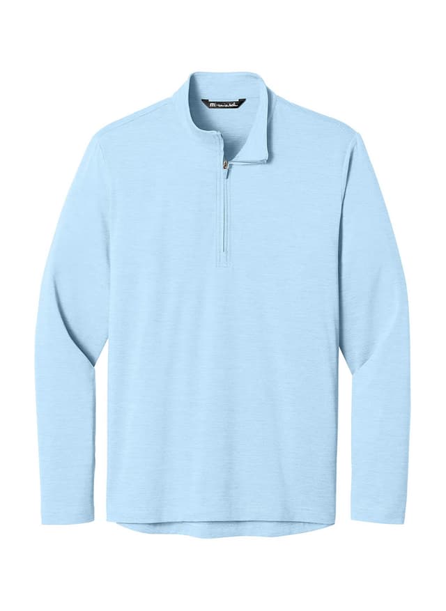 TravisMathew Men's Onward Quarter-Zip - Cyan 3XL