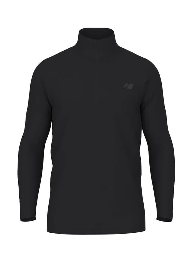 New Balance Men's Team Space Dye 1/4-Zip - Black 3XL