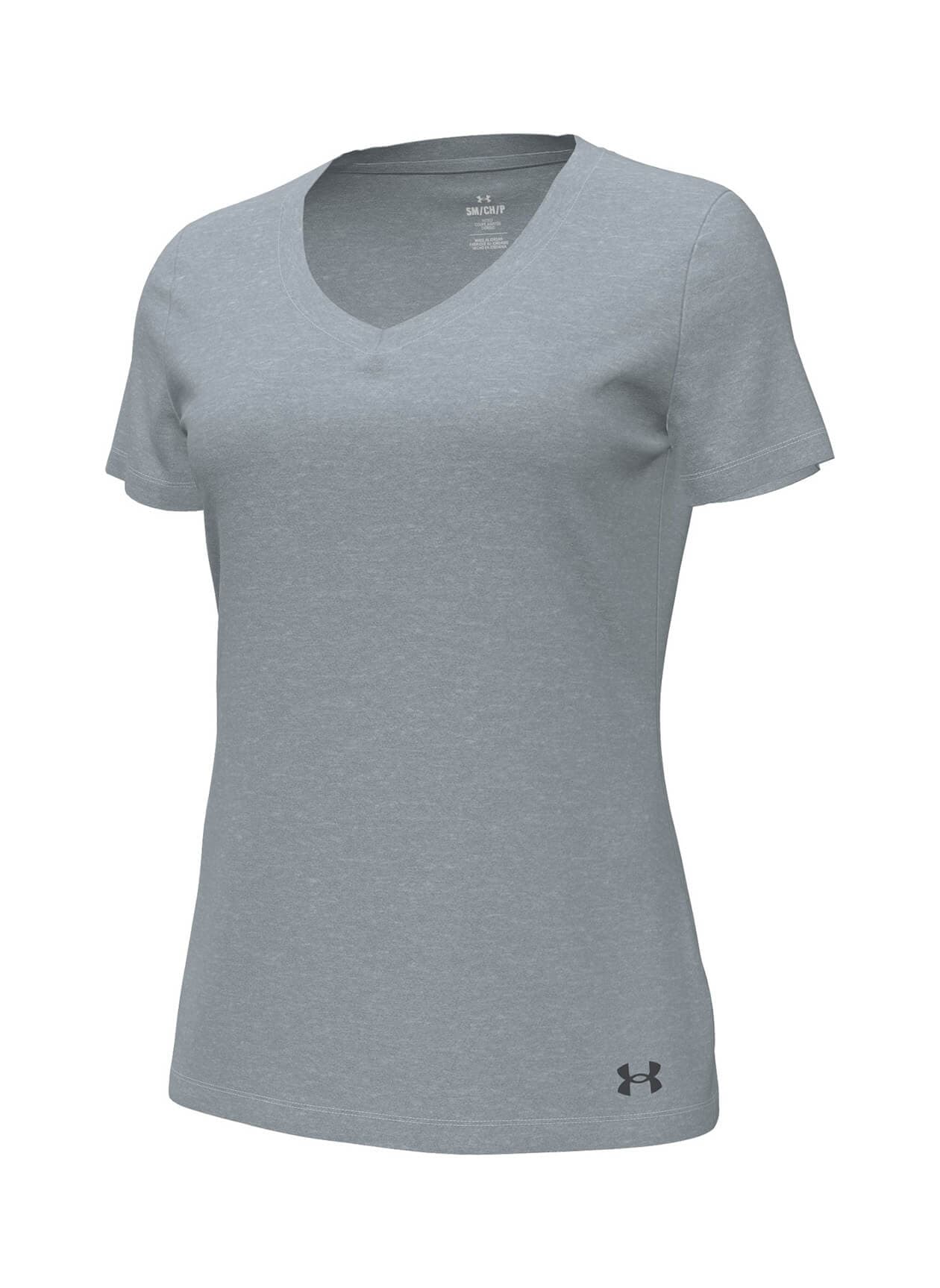 Under Armour Women's Performance Cotton V-Neck T-Shirt SP25