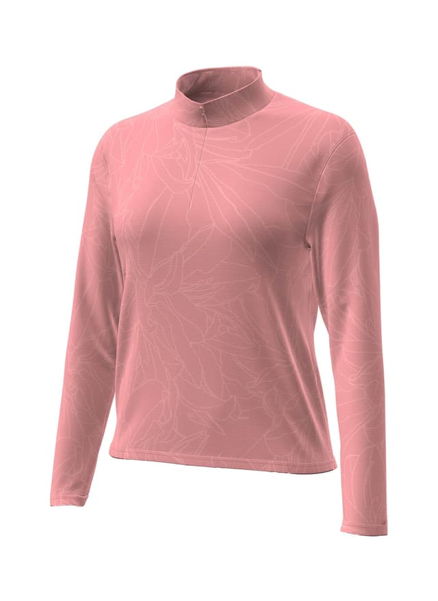 Under Armour Women's Azalea Jacquard Quarter-Zip - Pink LG