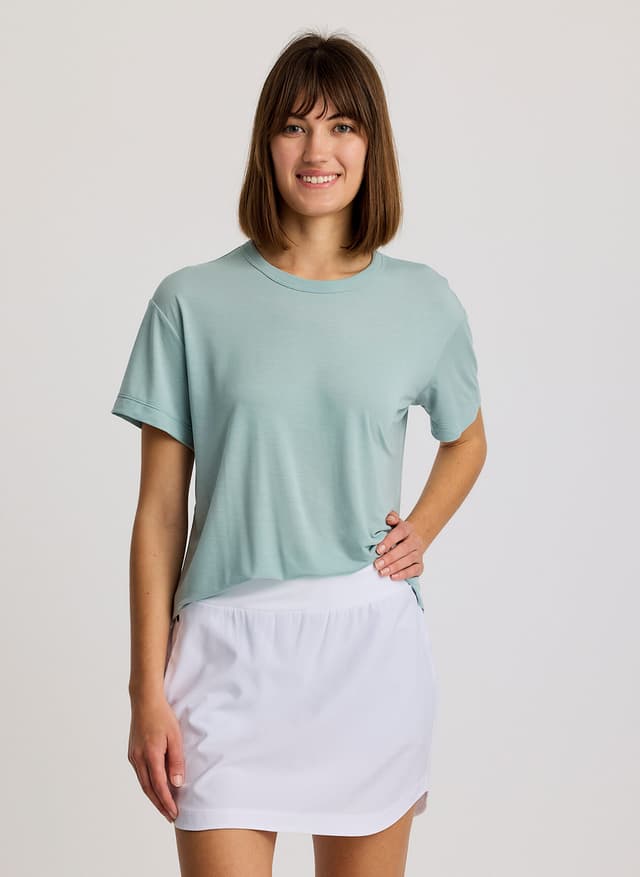 Free Fly Women's Elevate Lightweight Tee - Blue LG