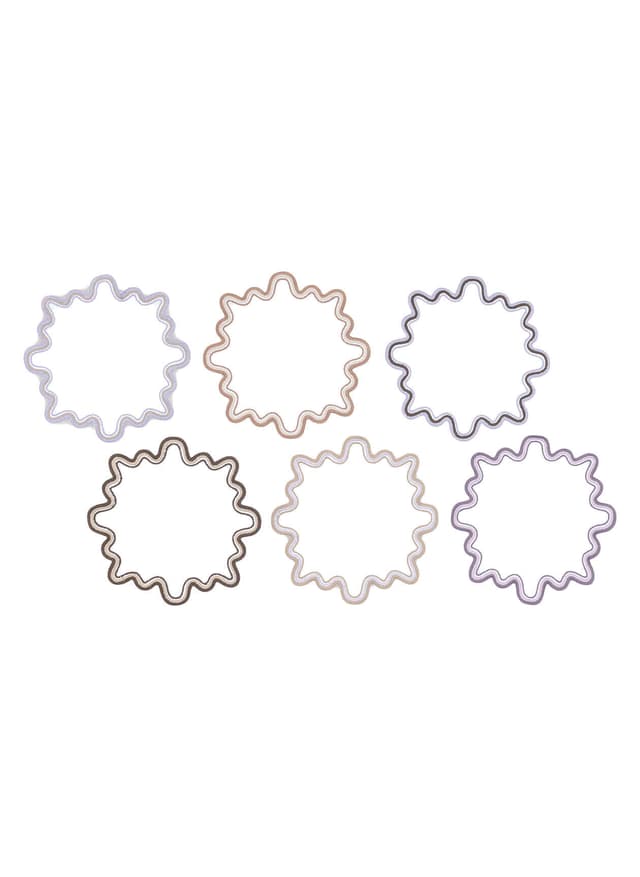 Matouk Wave Cocktail Napkin - Set of 6 - Brown MISC