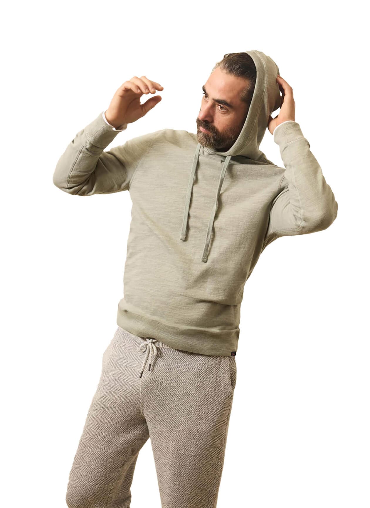 Faherty Men's Slub Cotton Hoodie