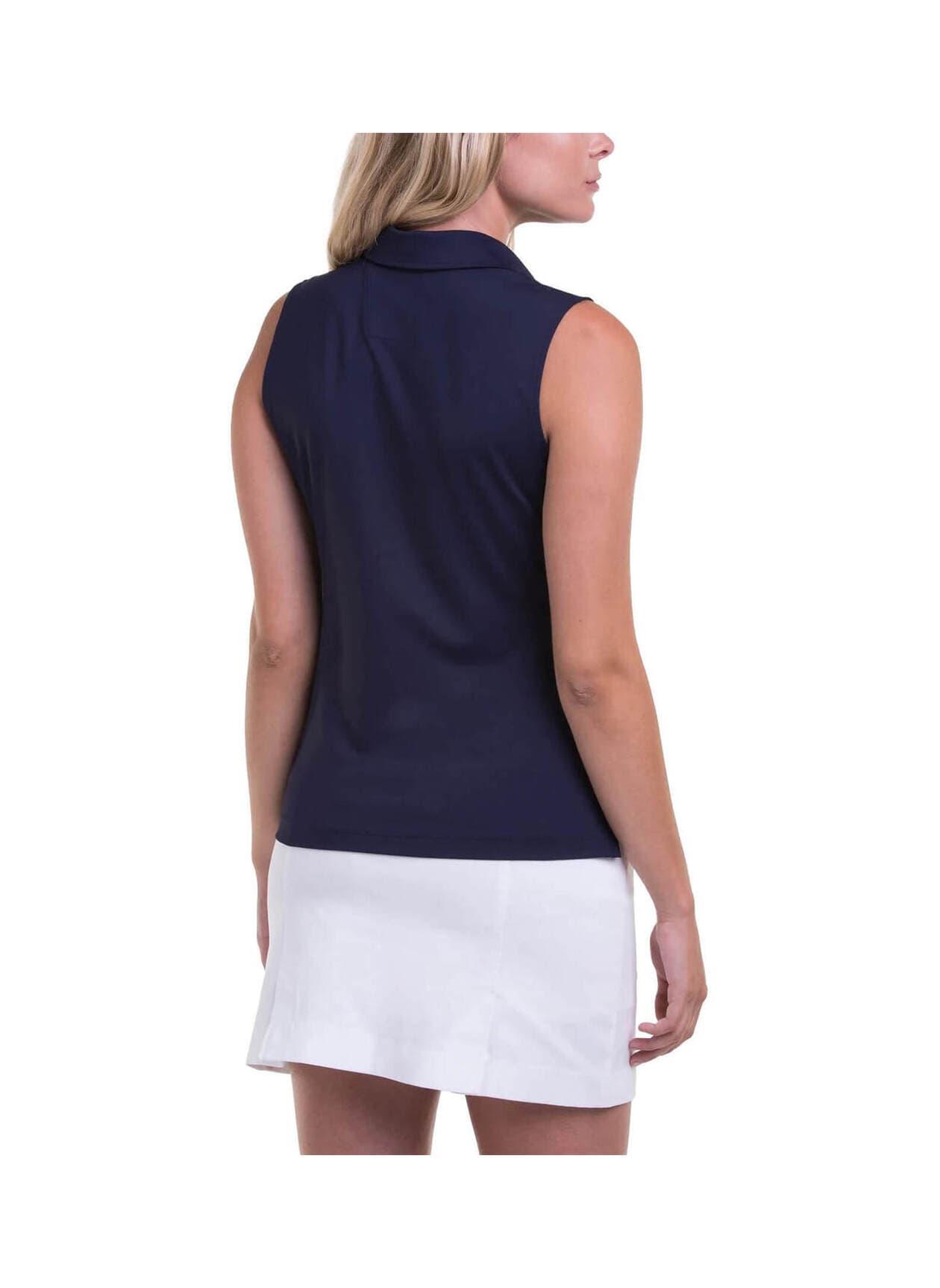 Fairway & Greene Women's Charlotte Sleeveless Polo - Navy LG