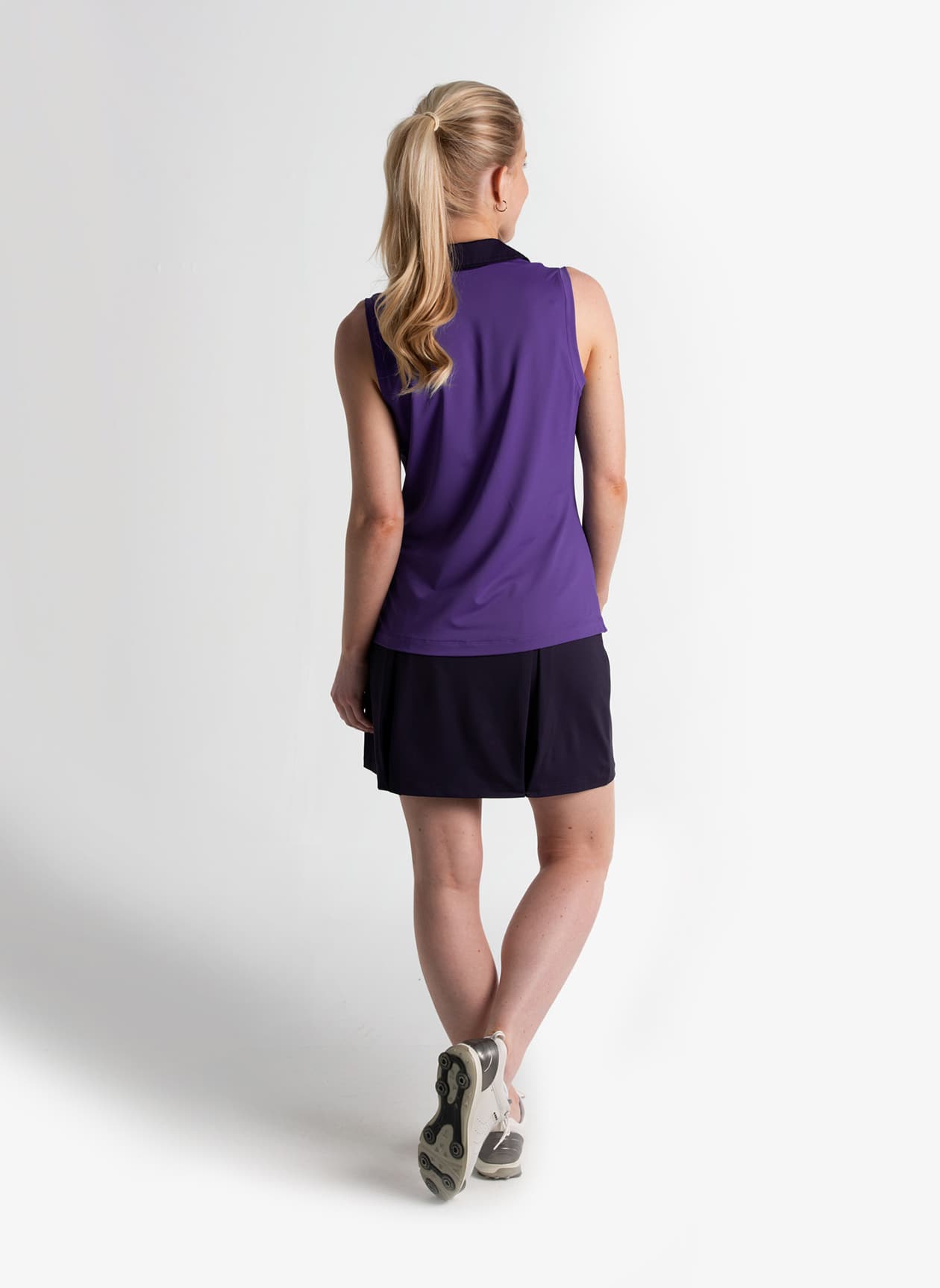Fairway & Greene Women's Maren Sleeveless Polo - Purple LG